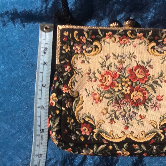 Vintage 1956 French Tapestry Mini Bag Mint Cond. - Picture 6 of 8